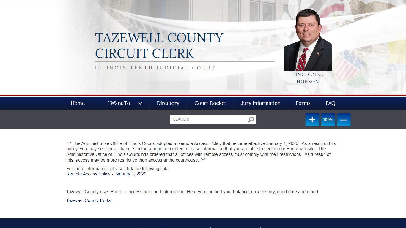 Online Court Records - Tazewell County Circuit Clerk